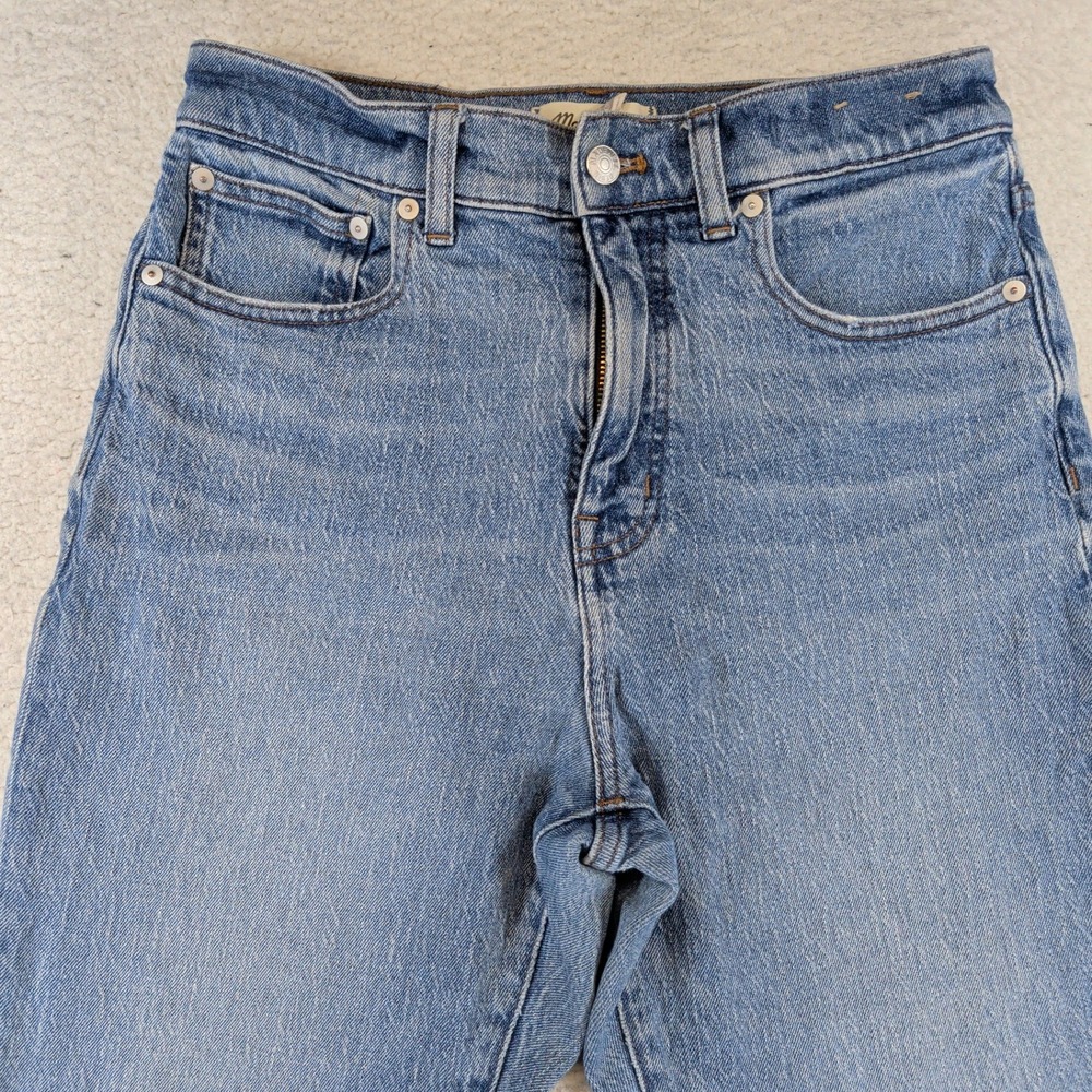 Madewell 90s Straight Jeans High Rise Light Wash Blue Size 28‎ NN877 DM4427 - Picture 7 of 10